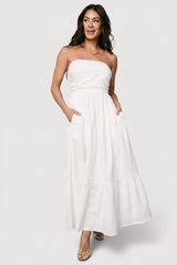 Delray Strapless Dress | Baltic Born Off White