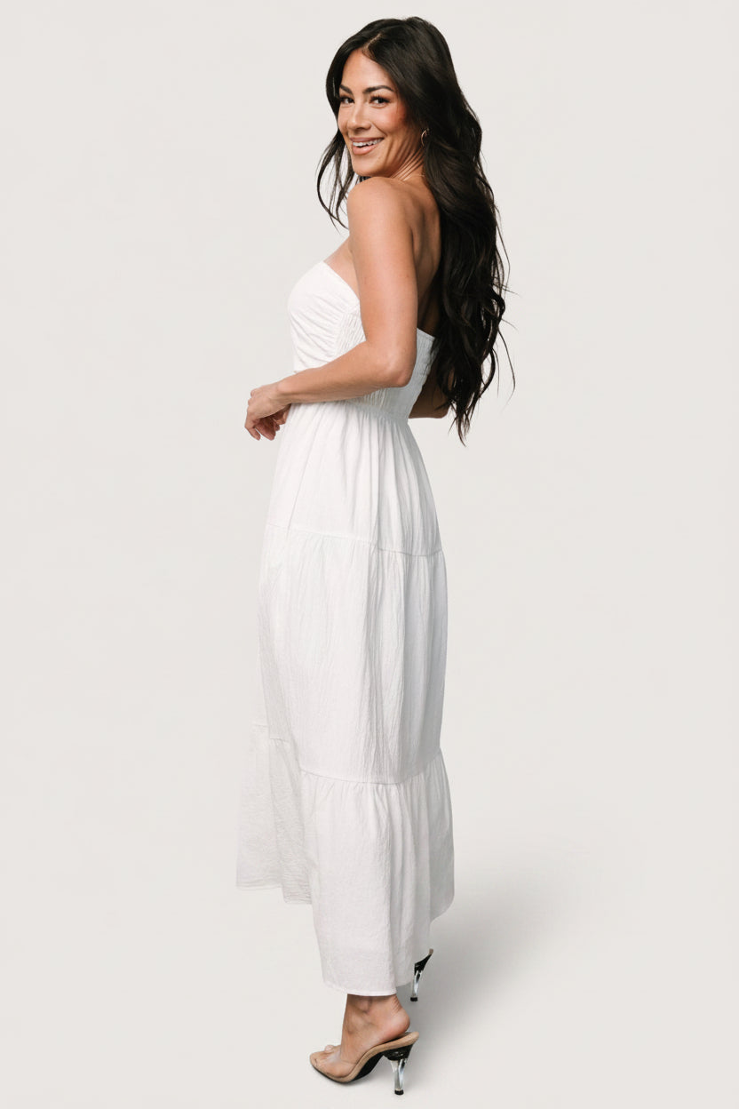 Delray Strapless Dress | Baltic Born Off White