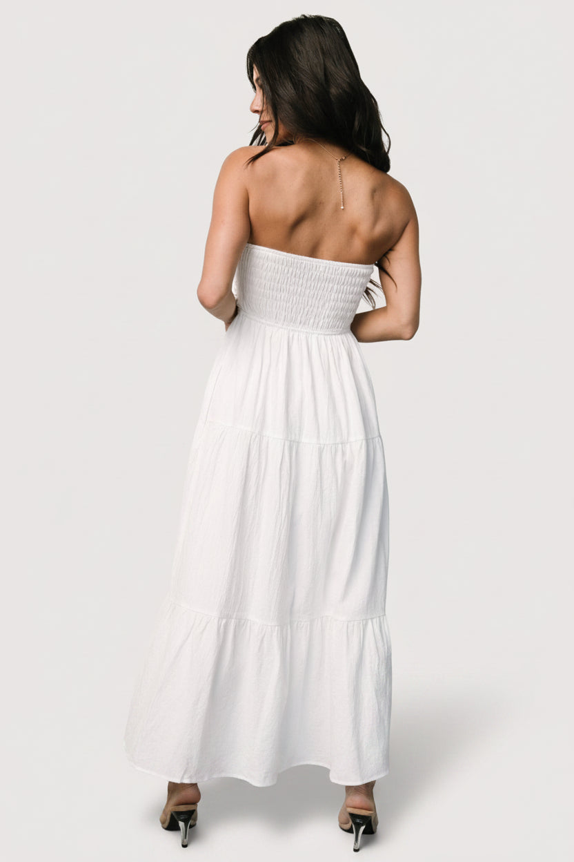 Delray Strapless Dress | Baltic Born Off White