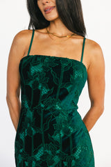 Nadia Lace Midi Dress | Baltic Born Emerald