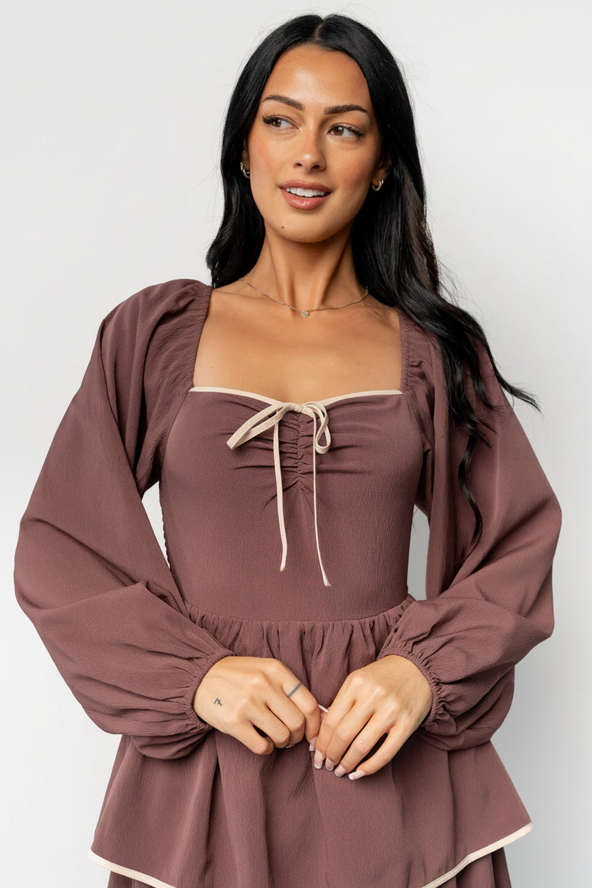 Barcelona Tiered Dress | Baltic Born Vintage Plum