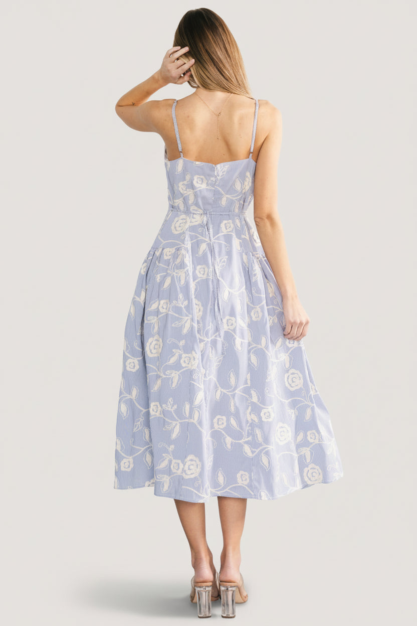 Shea Embroidered Dress | Baltic Born Blue