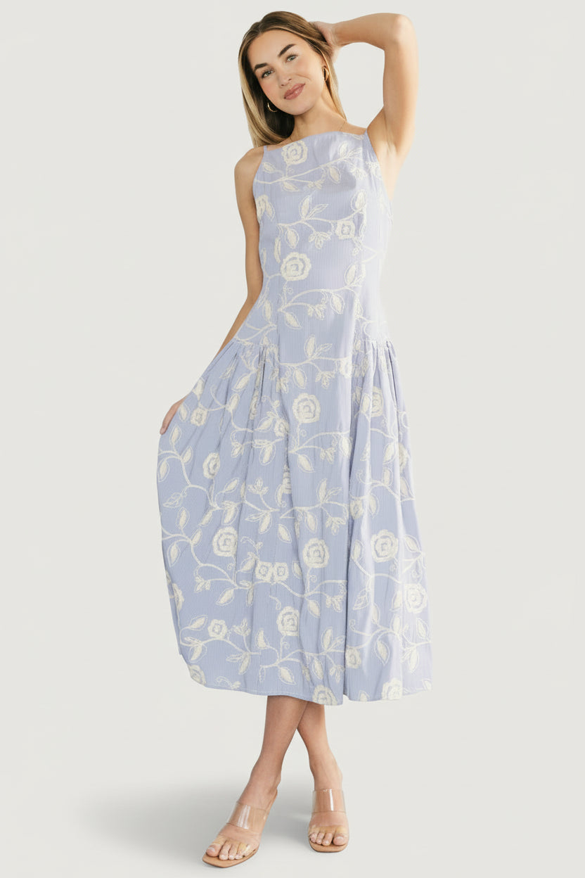 Shea Embroidered Dress | Baltic Born Blue