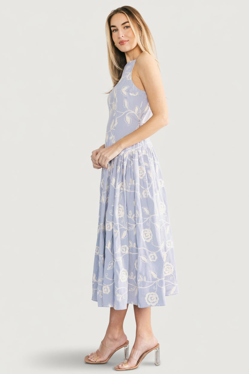 Shea Embroidered Dress | Baltic Born Blue