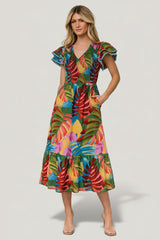 Marielle Smocked Midi Dress | Baltic Born Multi Print