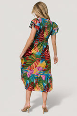 Marielle Smocked Midi Dress | Baltic Born Multi Print