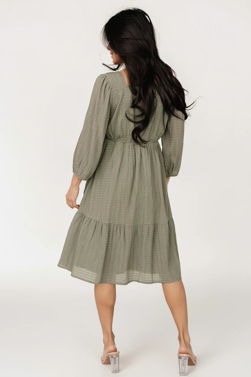 Vaeda Midi Dress | Baltic Born Olive
