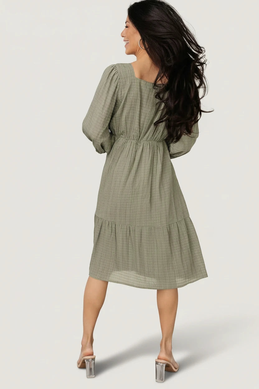 Vaeda Midi Dress | Baltic Born Olive
