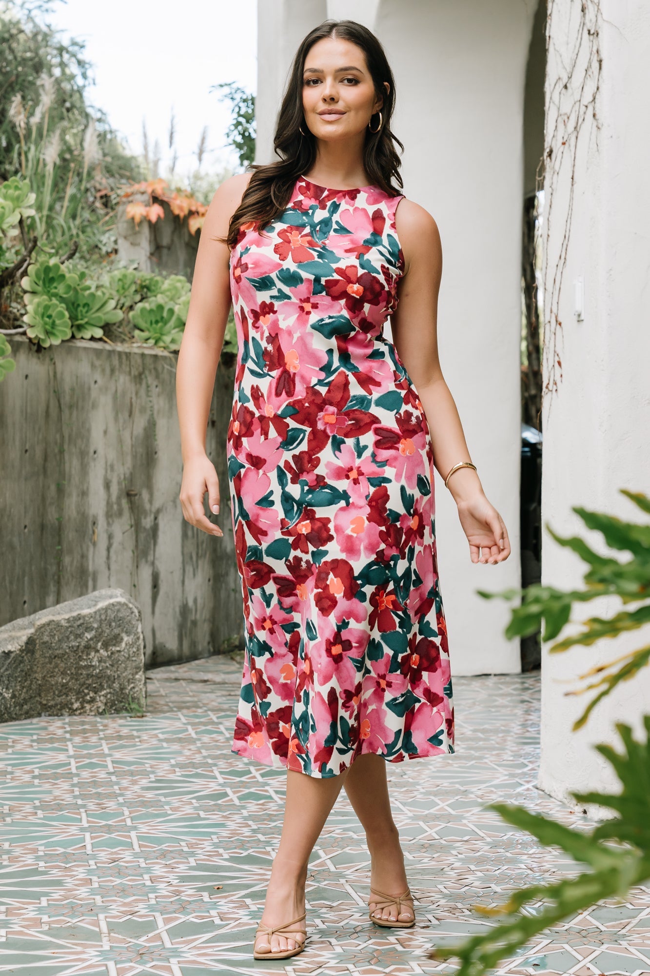 Fernanda Midi Dress | Baltic Born Fuchsia Floral