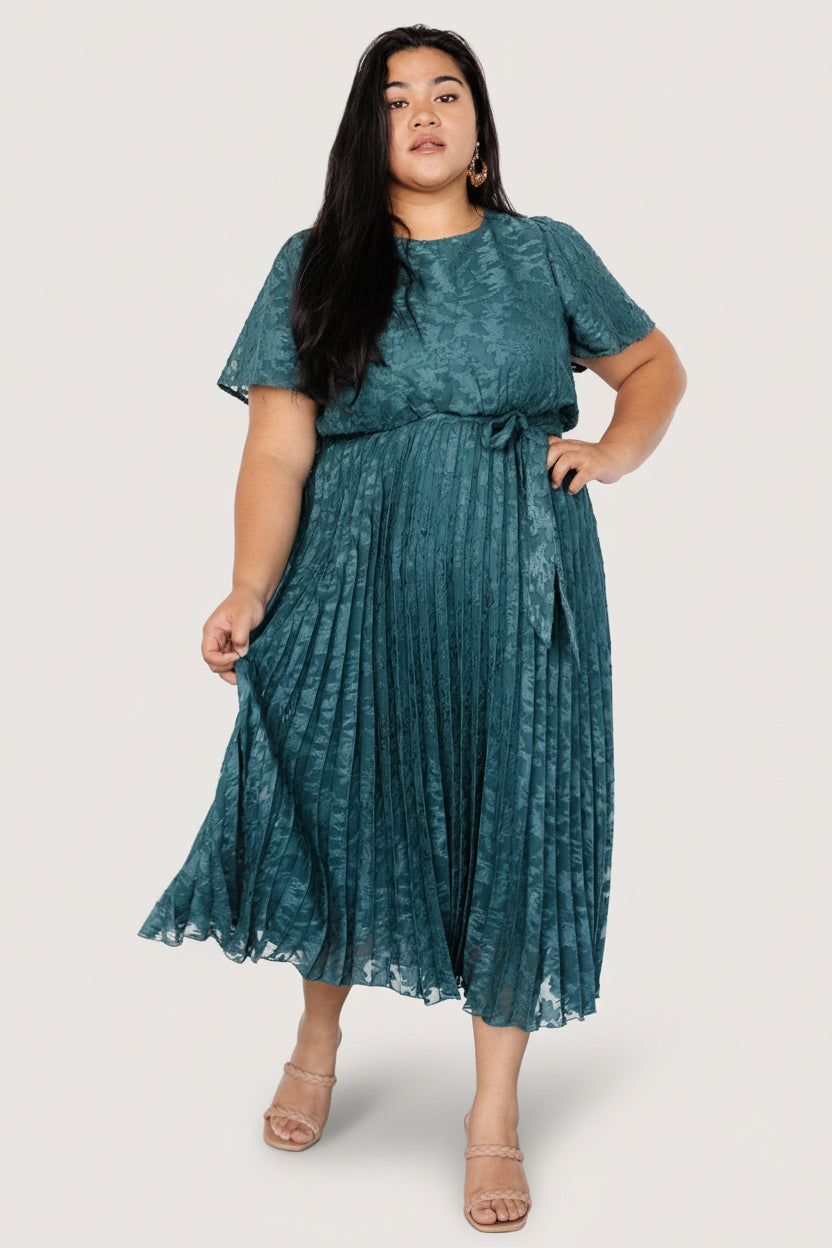 Mindy Pleated Dress | Baltic Born Emerald