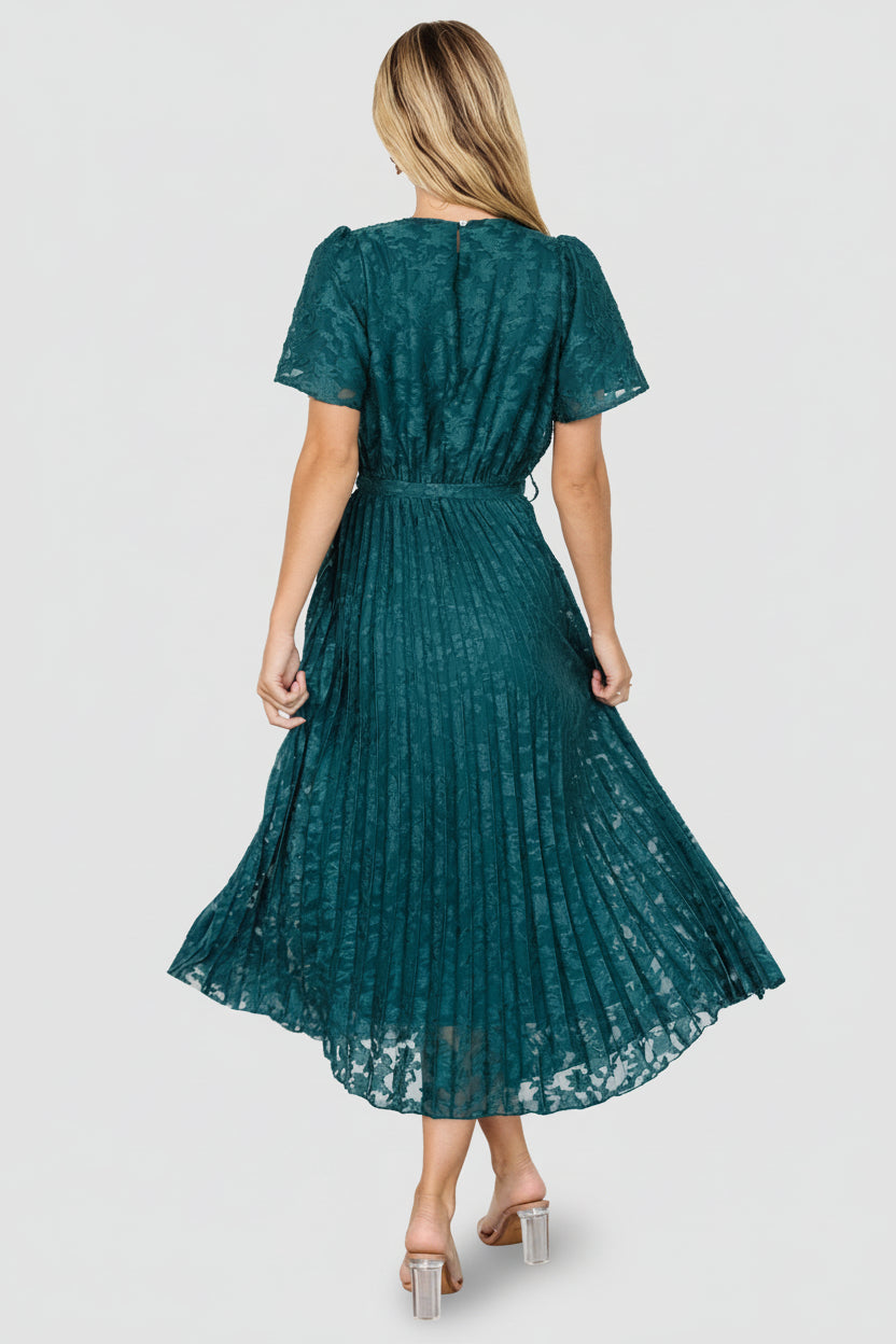 Mindy Pleated Dress | Baltic Born Emerald