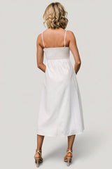 Laya Button Front Dress | Baltic Born Ivory