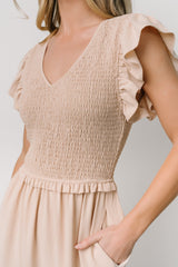 Afton Smocked Tiered Dress | Baltic Born Sand