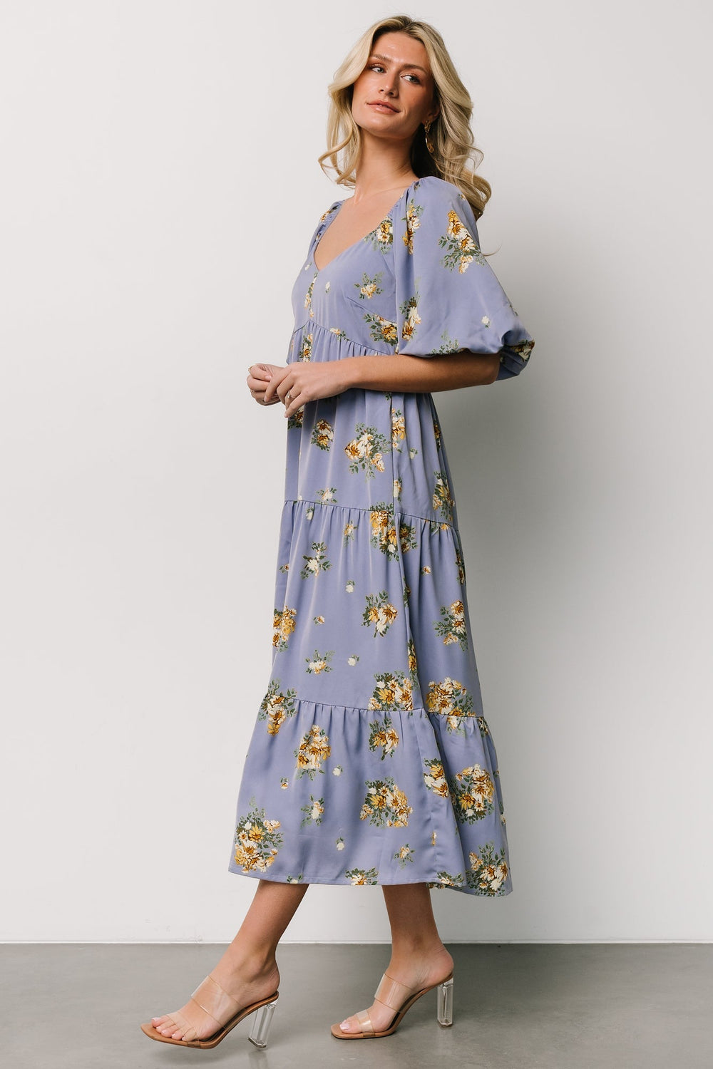 Judith Dress | Baltic Born Blue + Golden Floral