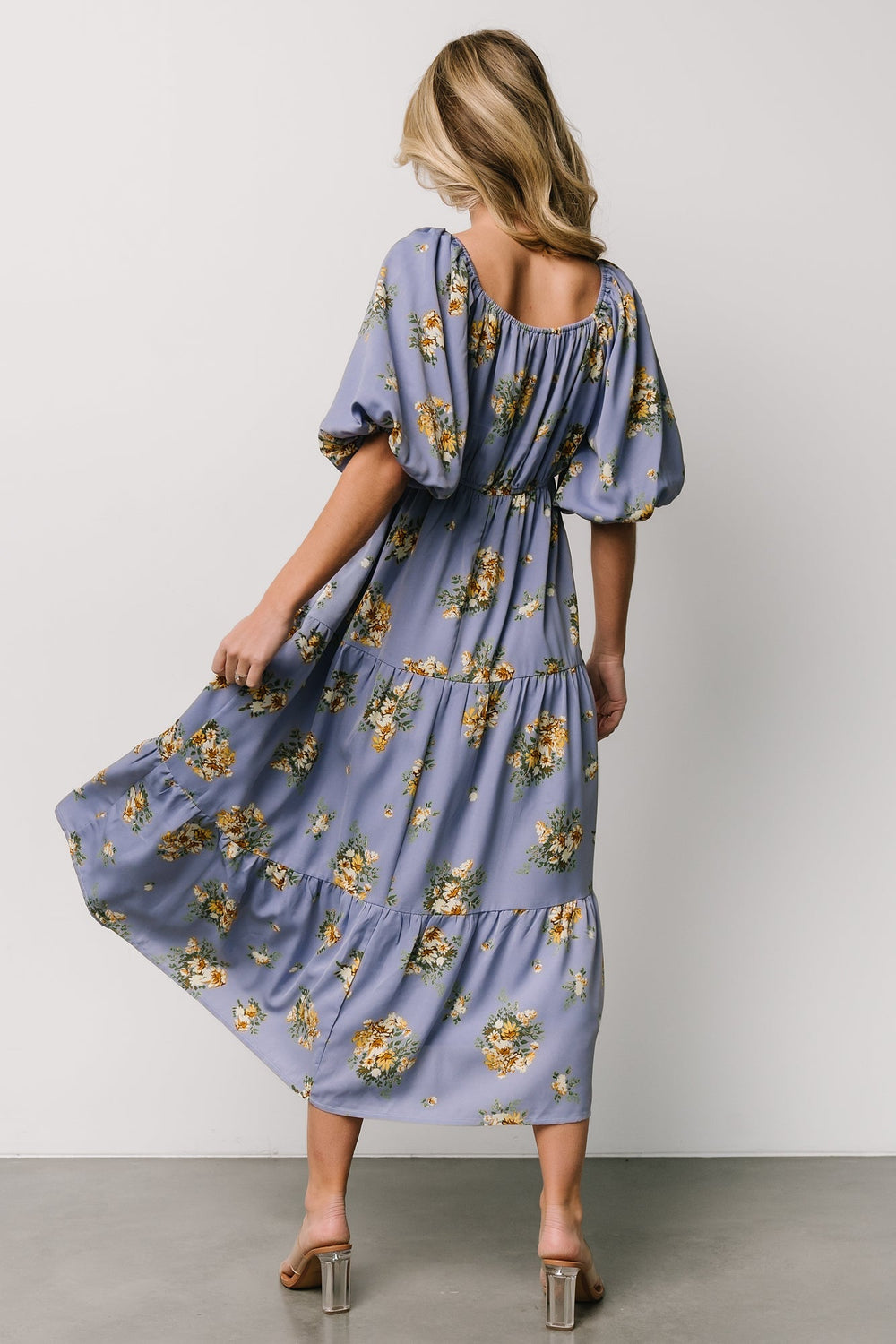 Judith Dress | Baltic Born Blue + Golden Floral