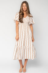 Turner Smocked Midi Dress | Baltic Born Cream Multi