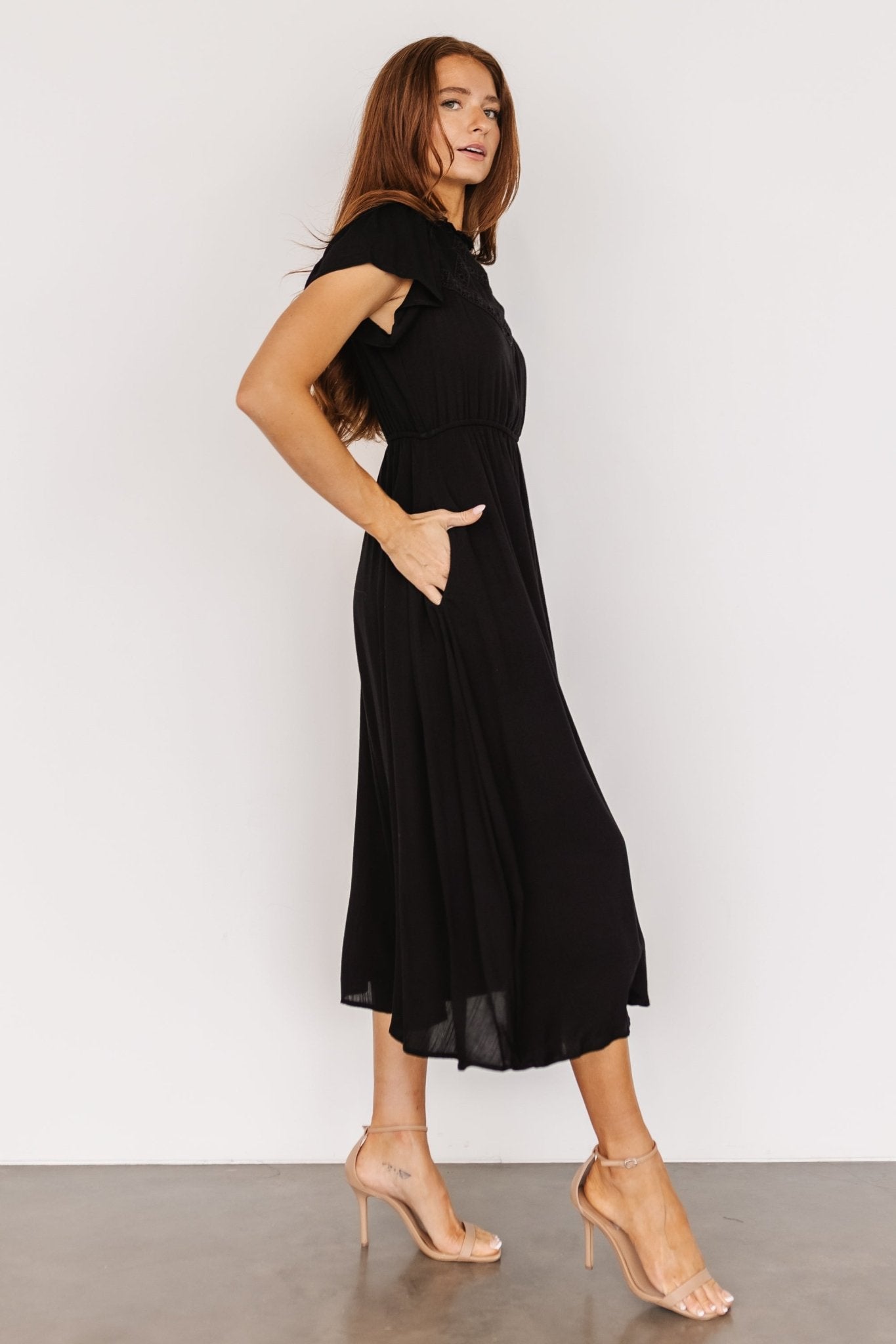 Prestyn Midi Dress | Baltic Born Black