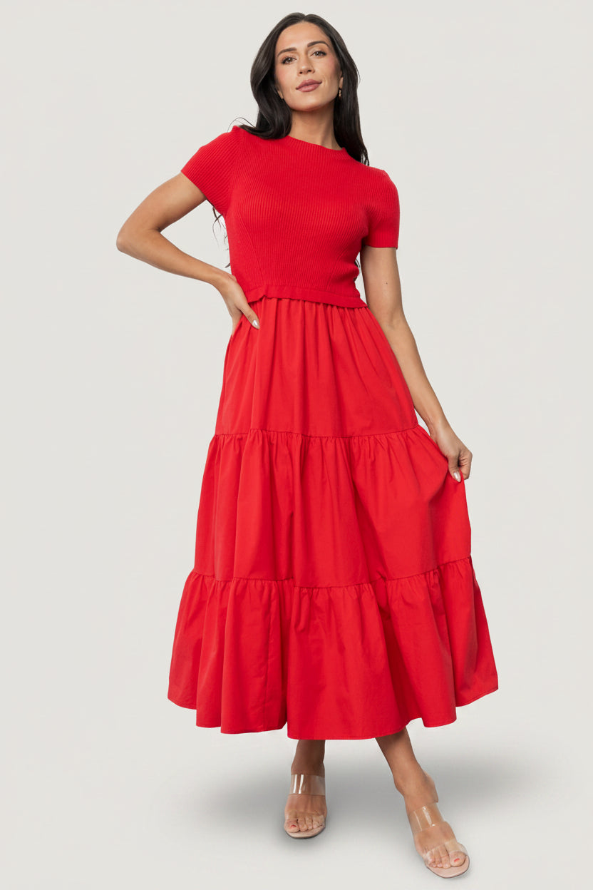 Devotion Tiered Dress | Baltic Born Red