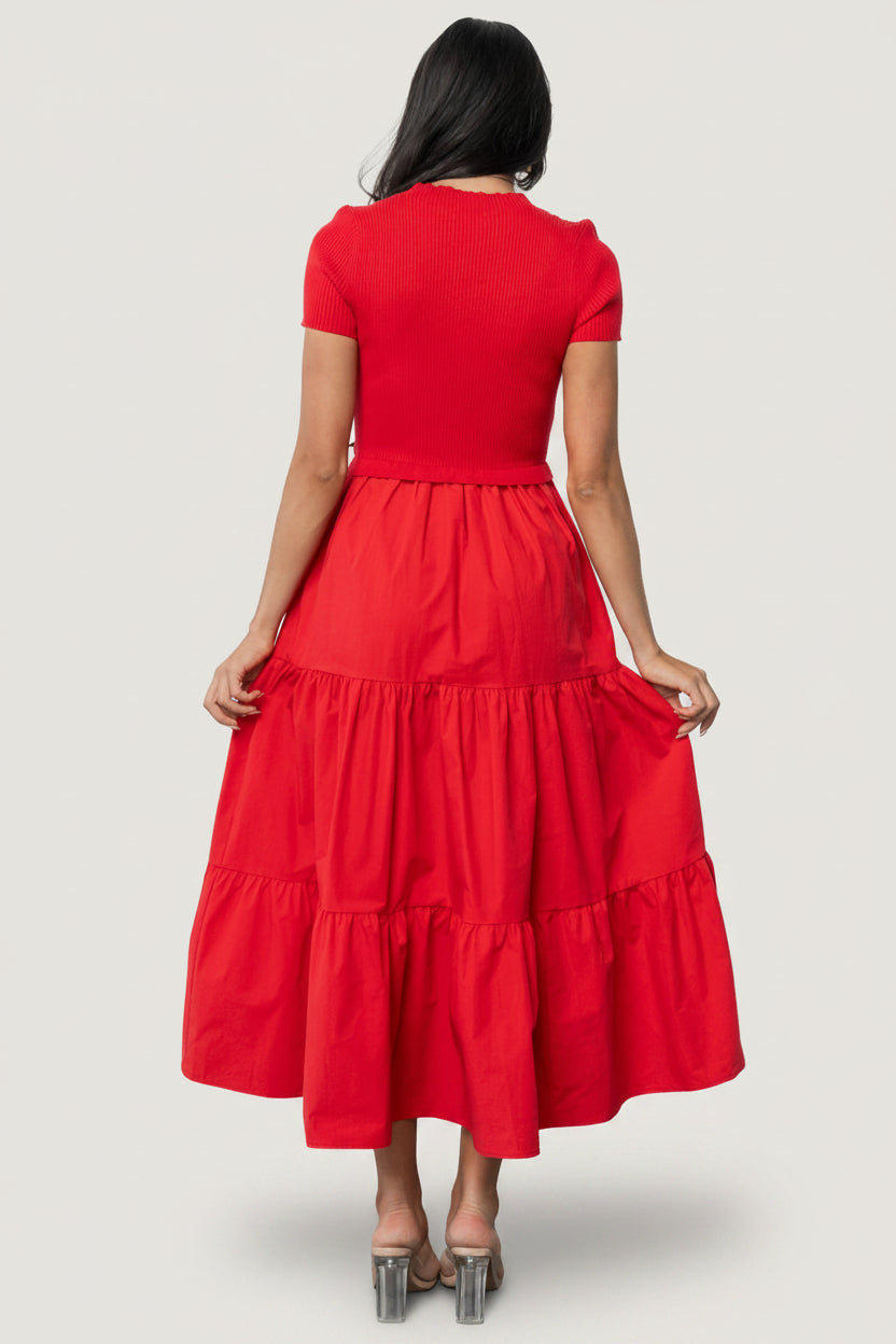 Devotion Tiered Dress | Baltic Born Red