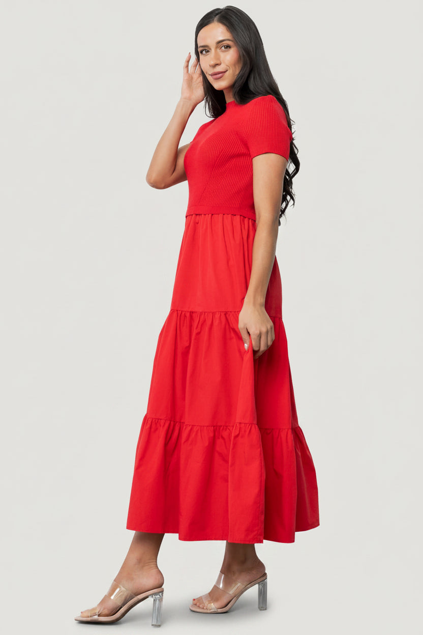 Devotion Tiered Dress | Baltic Born Red