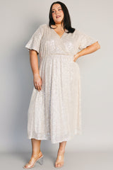 Mayfair Sequin Midi Dress | Baltic Born Champagne