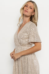 Mayfair Sequin Midi Dress | Baltic Born Champagne