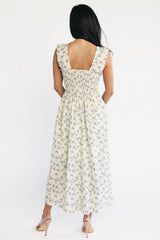 Fawn Midi Dress | Baltic Born Cream + Lavender Floral