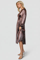 Aisha Shimmer Dress | Baltic Born Bronze