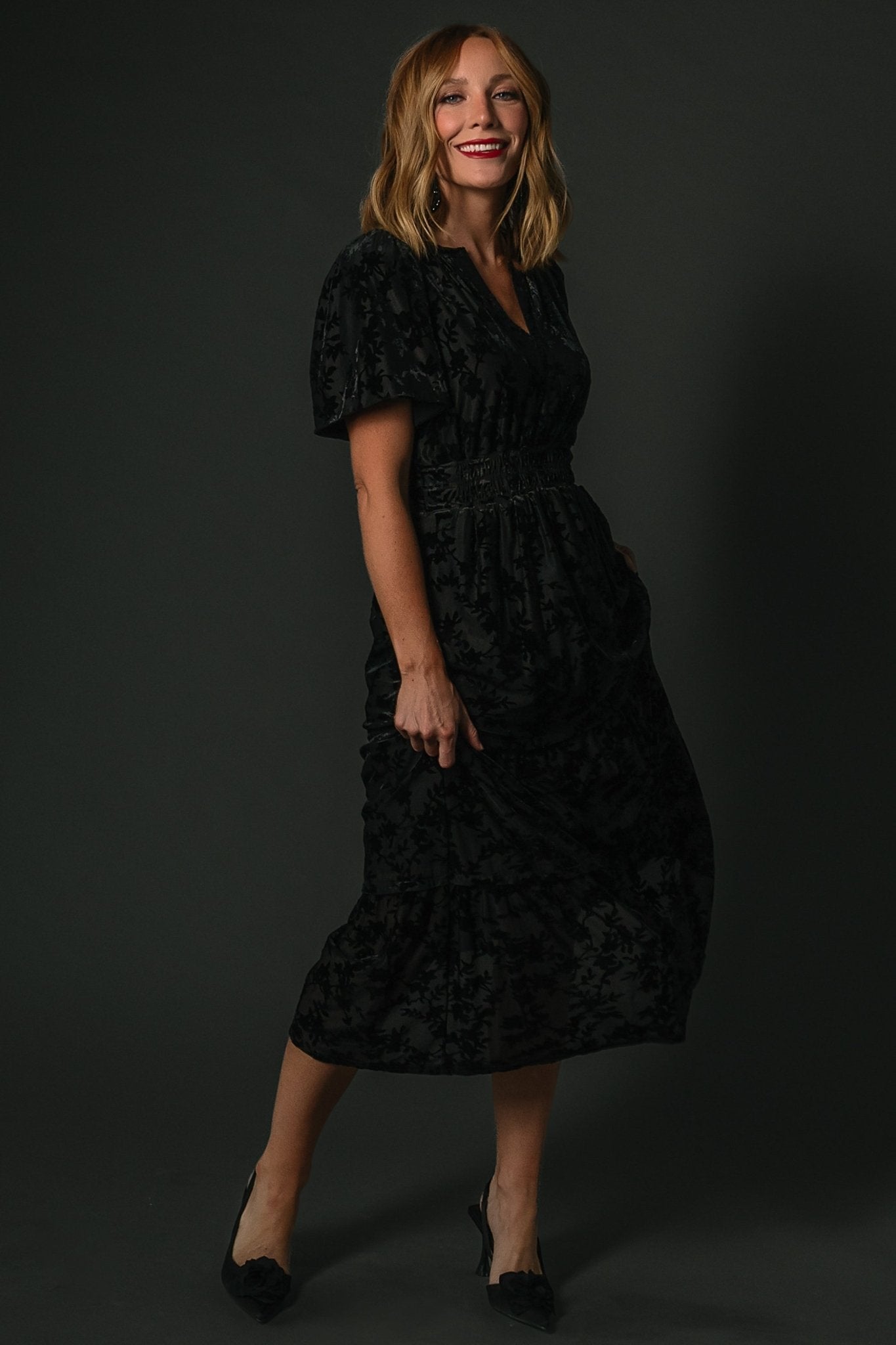Bronwyn Velvet Dress | Baltic Born Black