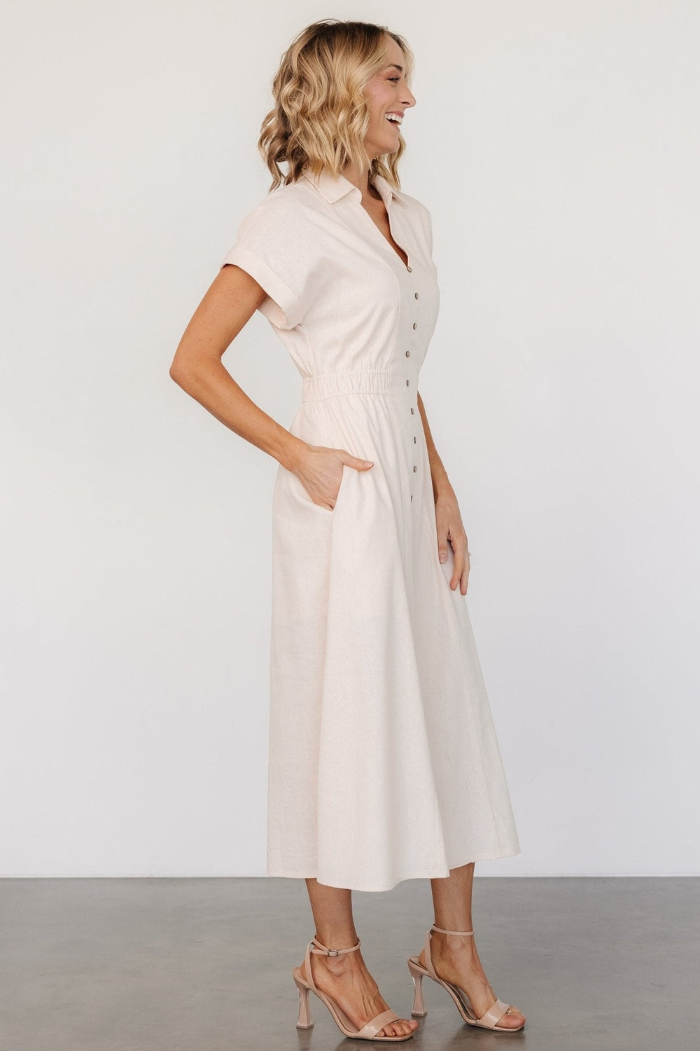 Larah Button Dress | Baltic Born Natural