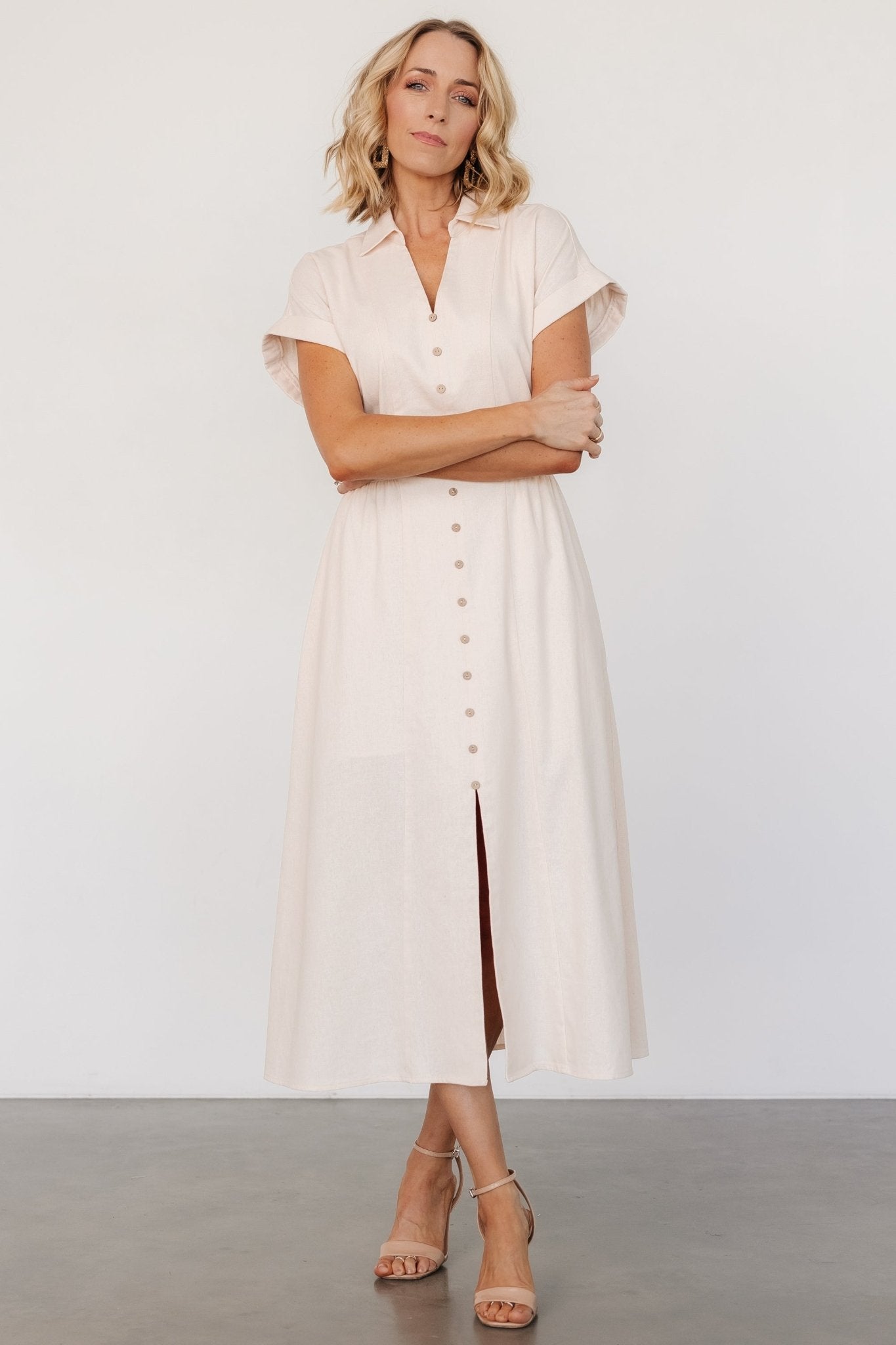 Larah Button Dress | Baltic Born Natural