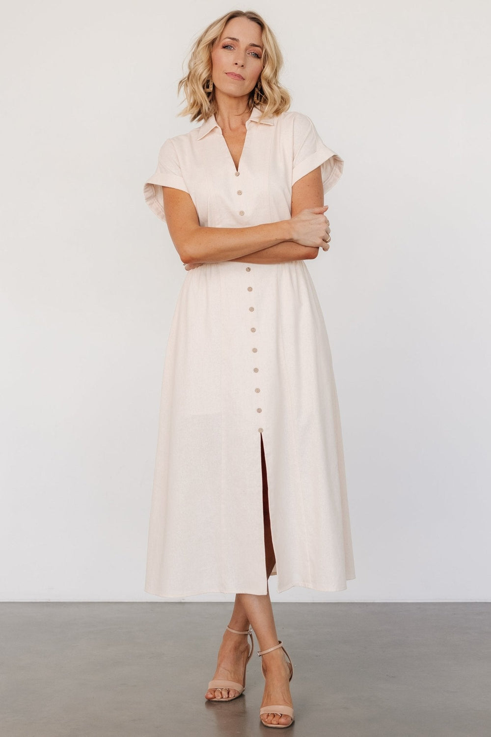 Larah Button Dress | Baltic Born Natural