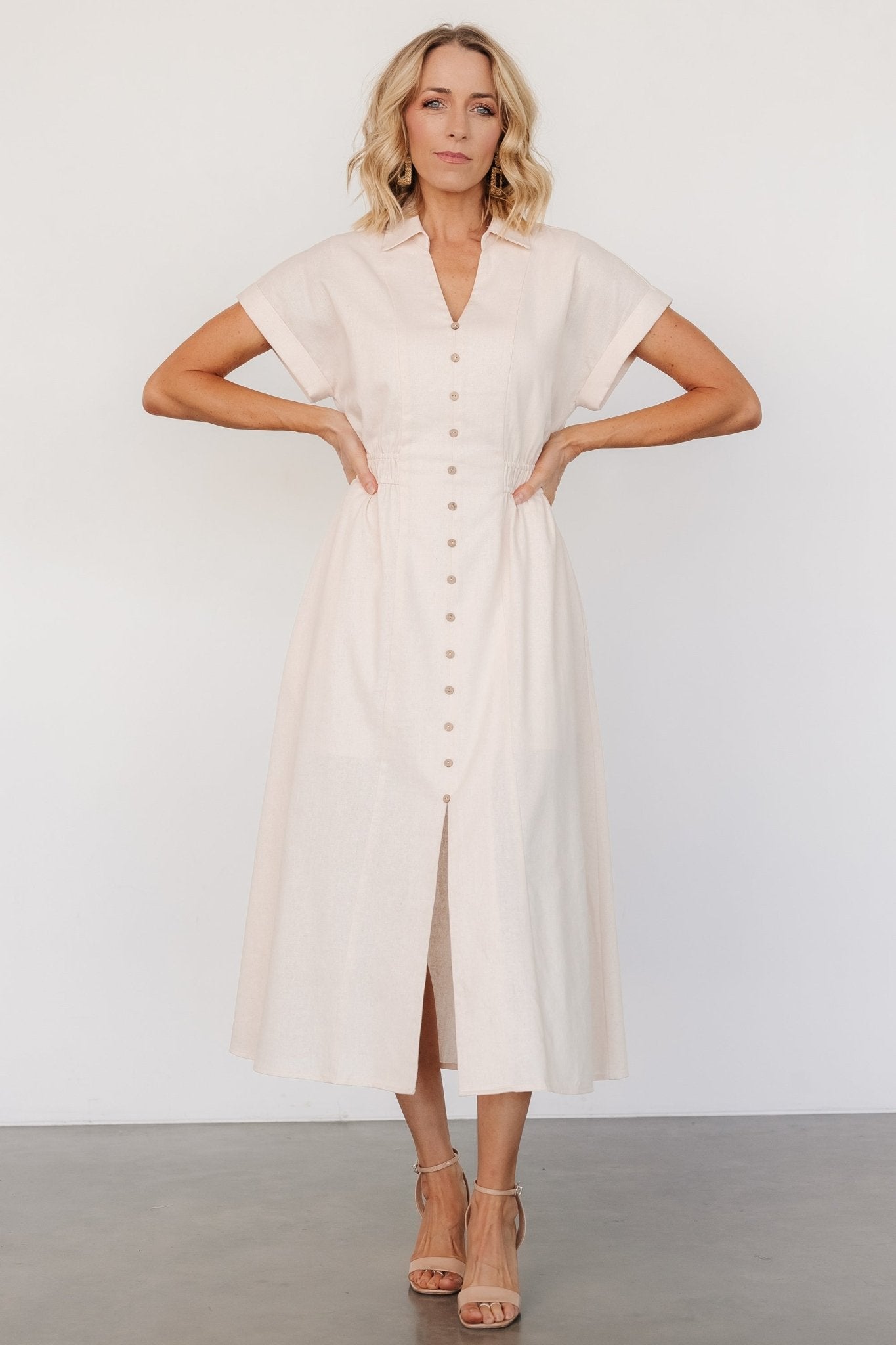 Larah Button Dress | Baltic Born Natural