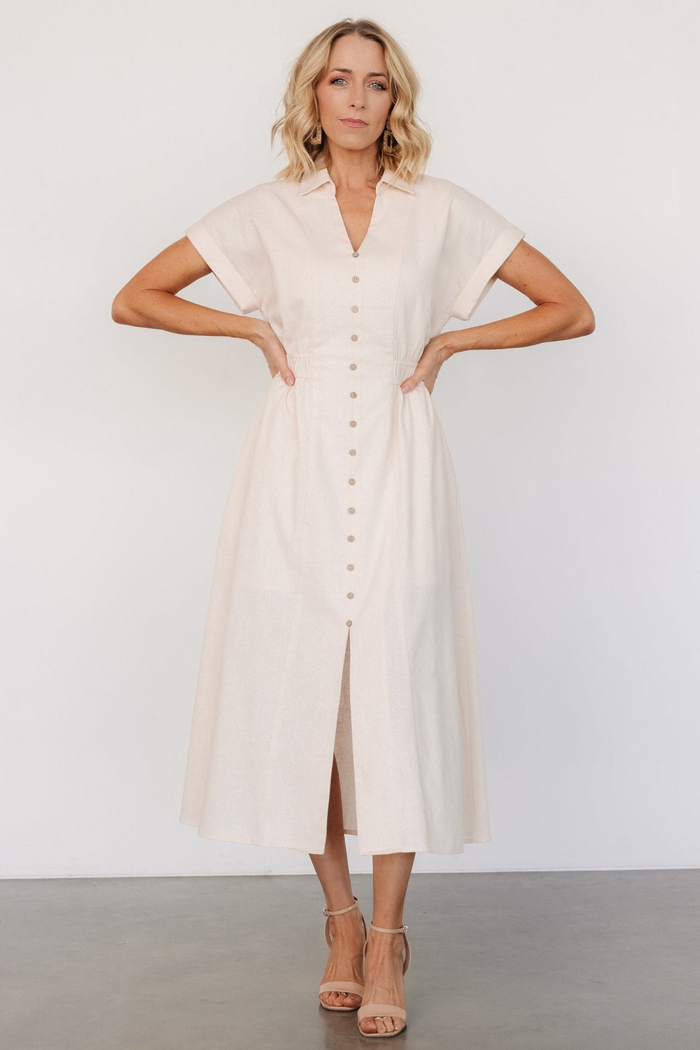 Larah Button Dress | Baltic Born Natural