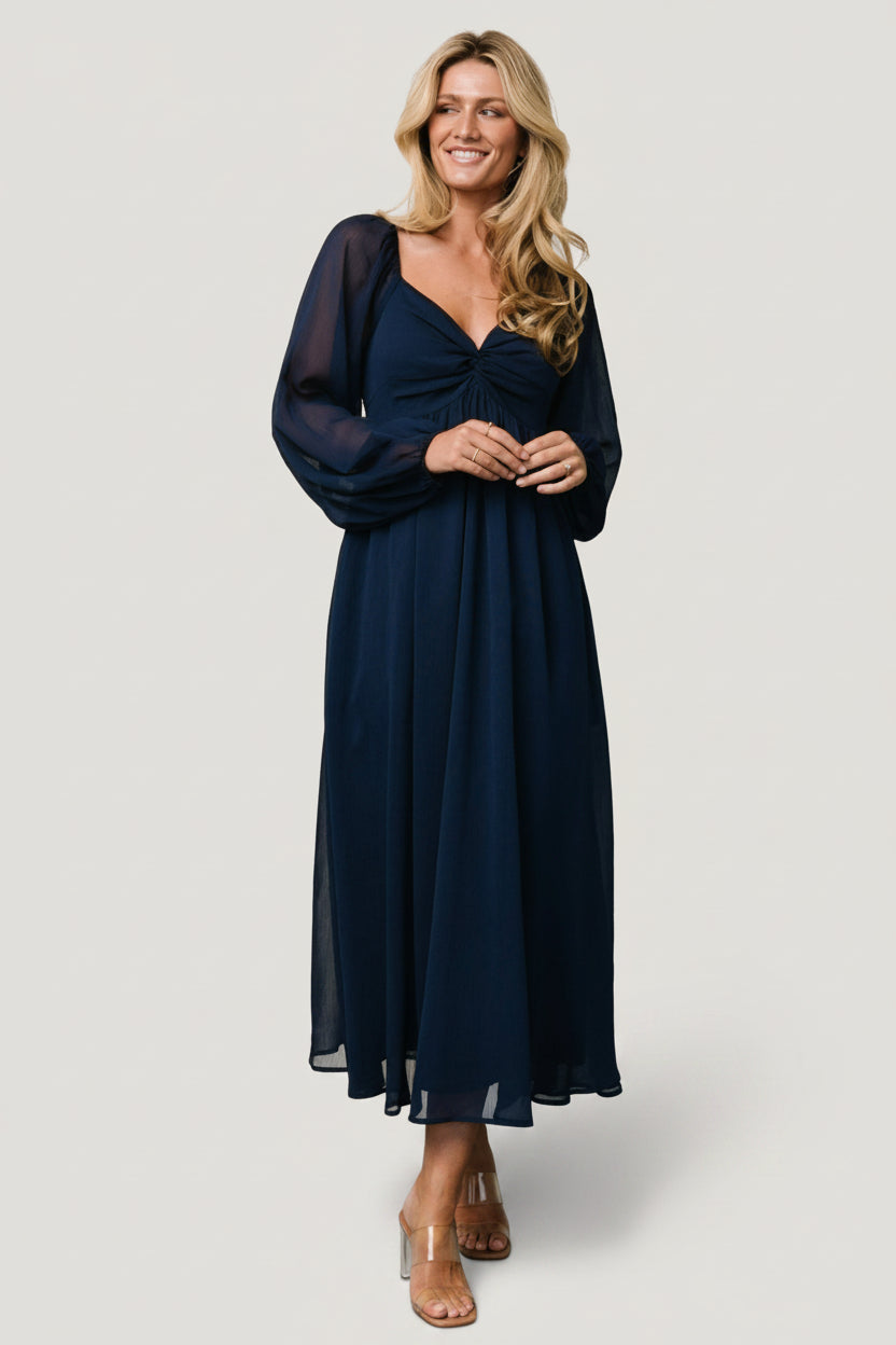 Dione Midi Dress | Baltic Born Navy