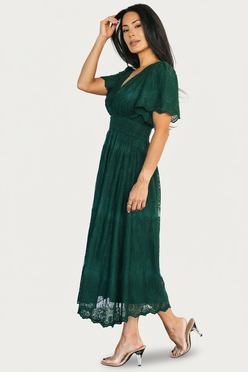 Milena Midi Dress | Baltic Born Green