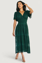 Milena Midi Dress | Baltic Born Green