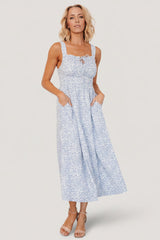 Evonne Midi Dress | Baltic Born Blue Floral