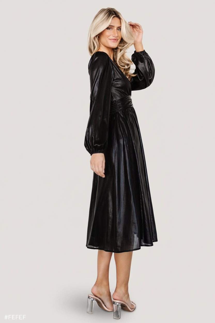 Aisha Shimmer Dress | Baltic Born Black