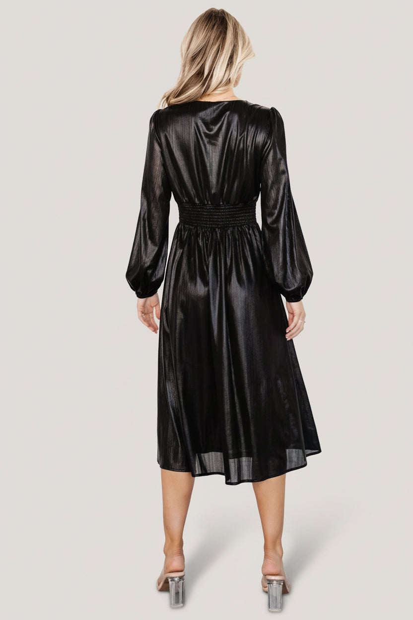 Aisha Shimmer Dress | Baltic Born Black