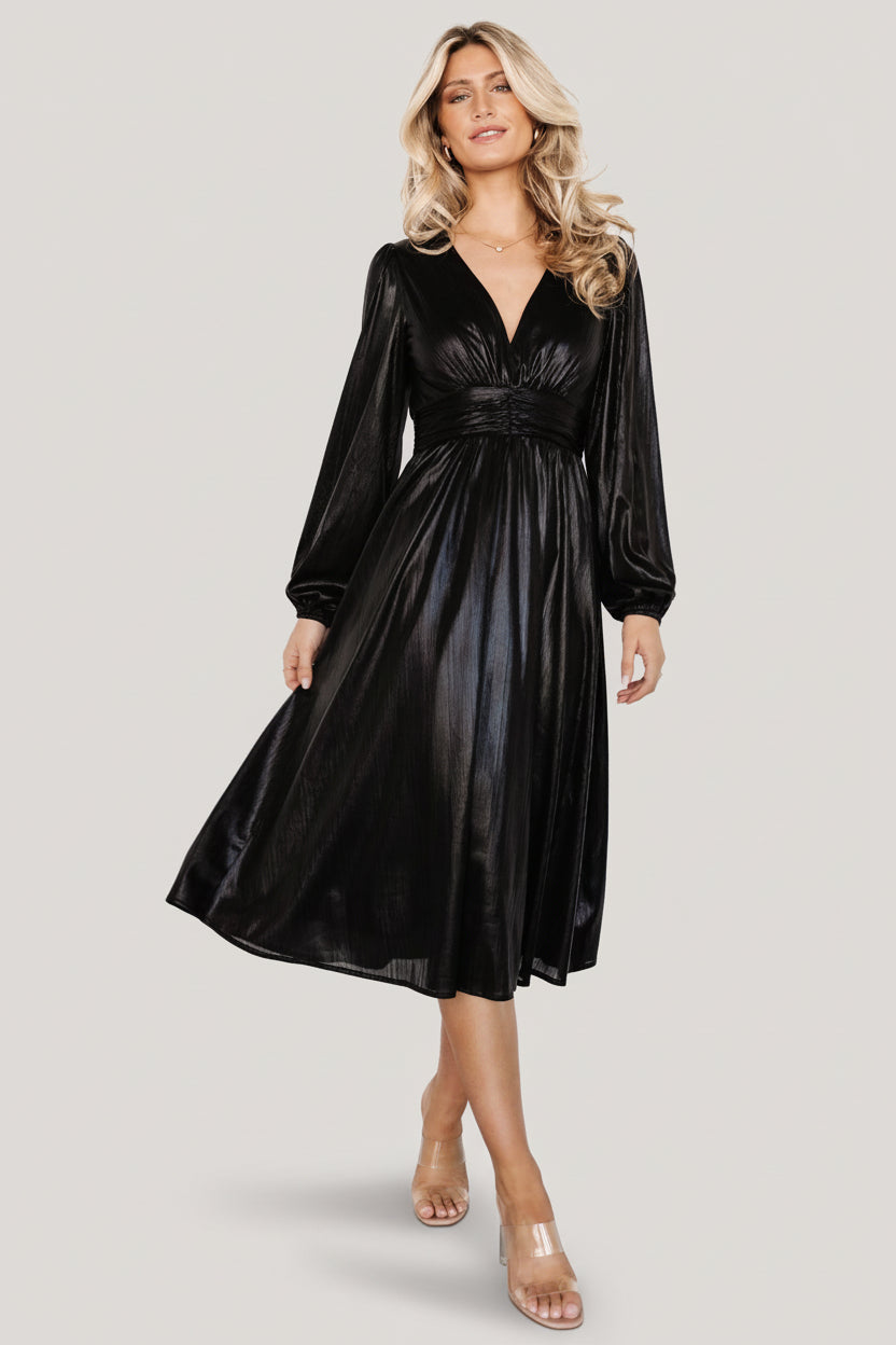Aisha Shimmer Dress | Baltic Born Black