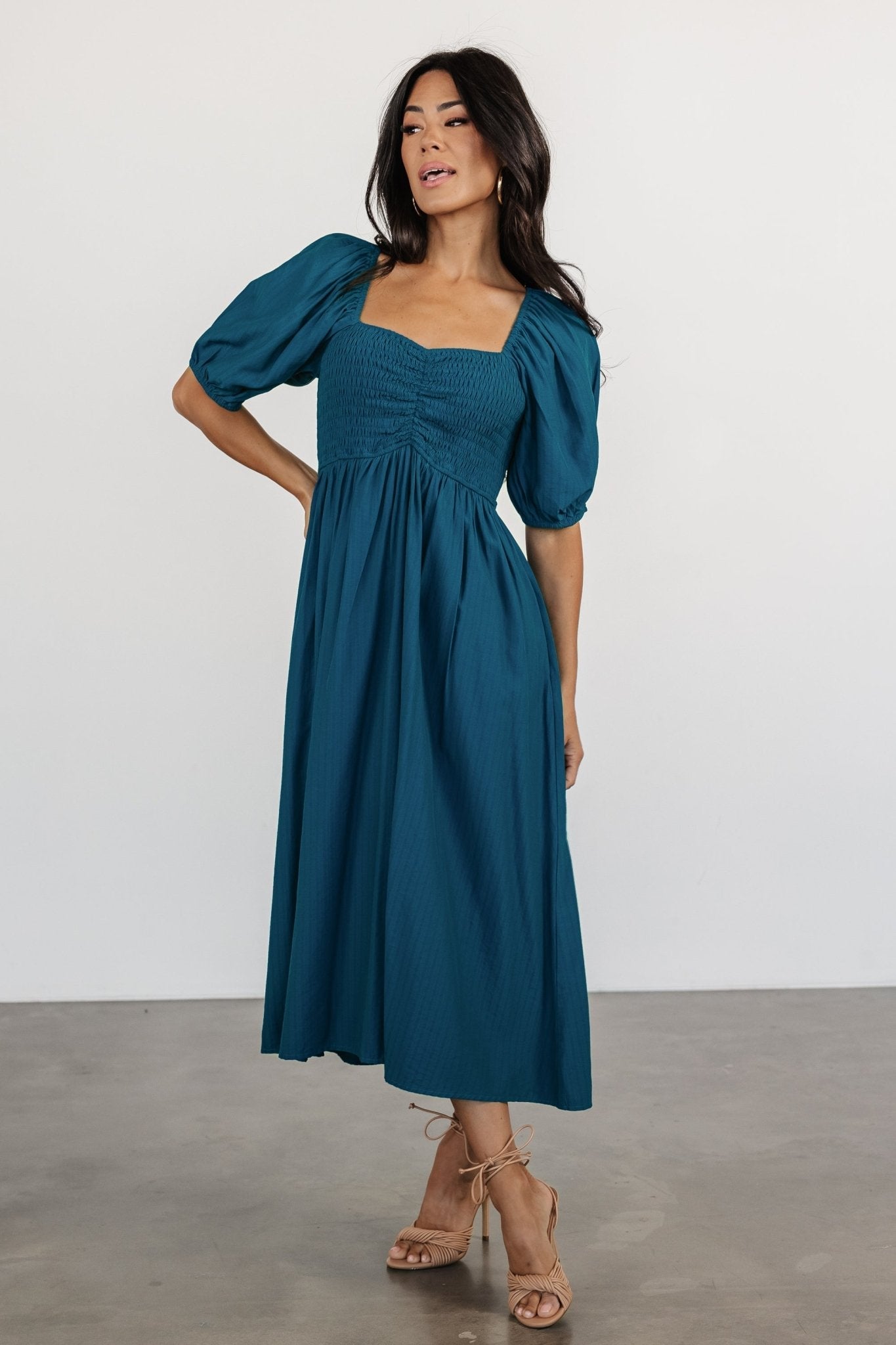 Stefania Midi Dress | Baltic Born Mediterranean Blue