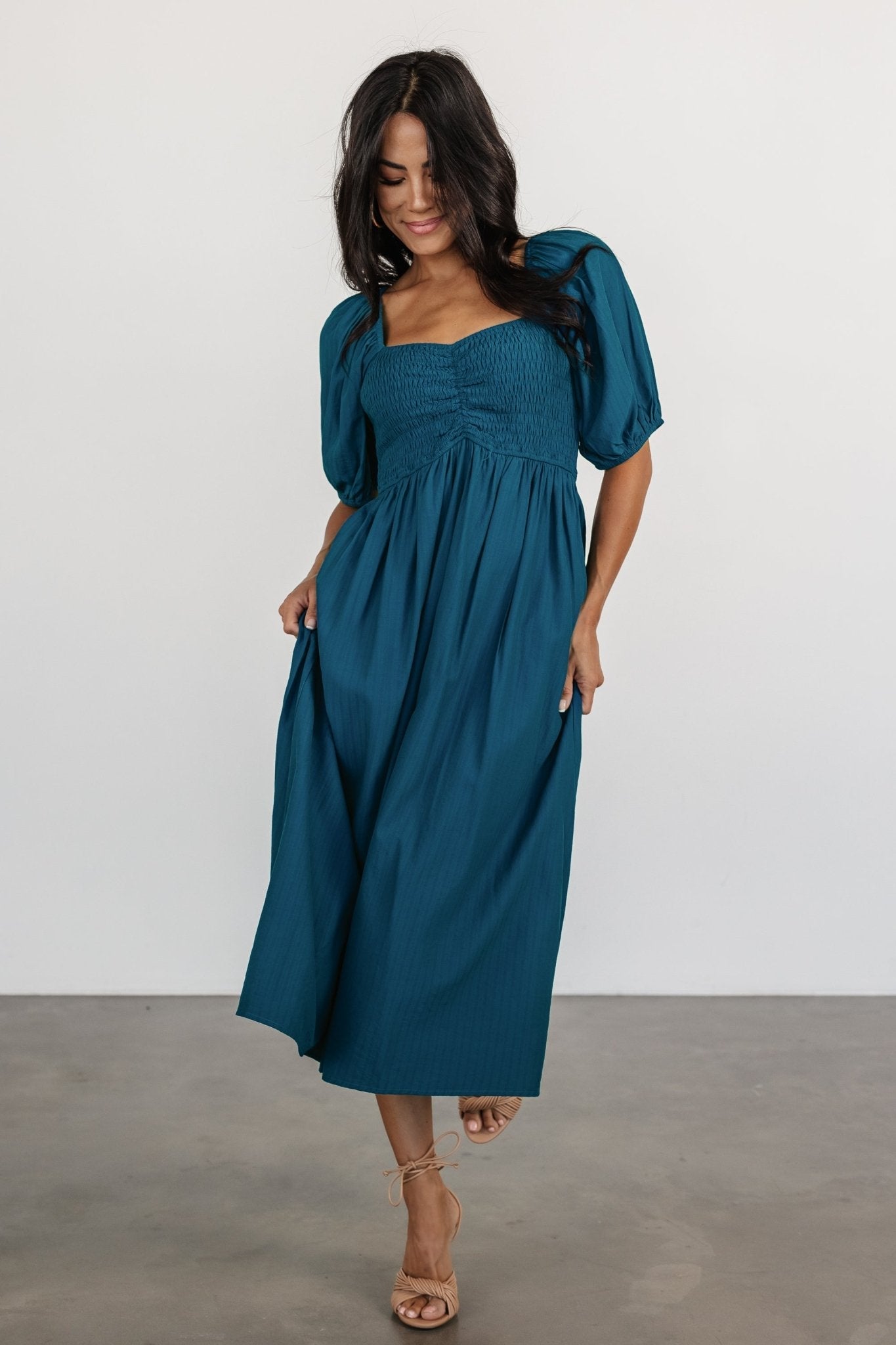 Stefania Midi Dress | Baltic Born Mediterranean Blue