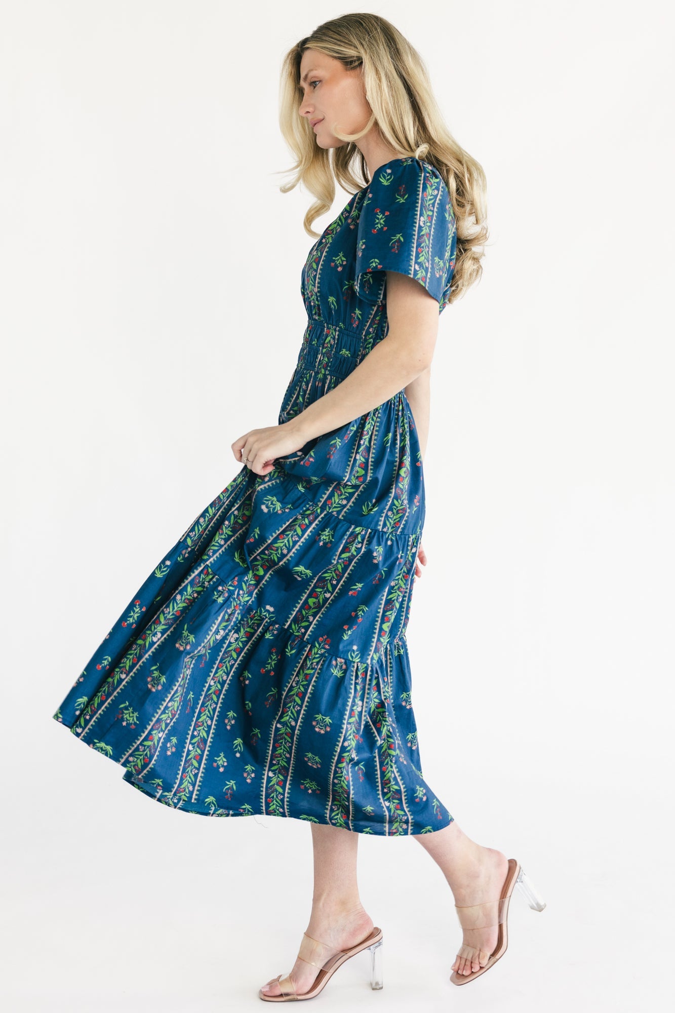 Sorrel Midi Dress | Baltic Born Navy Multi Floral