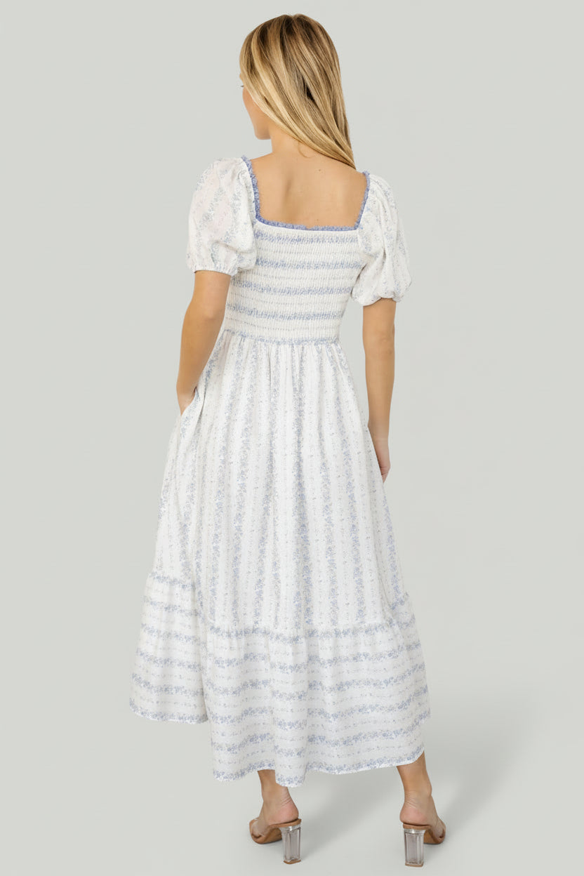 Martine Puff Sleeve Dress | Baltic Born Ivory Multi Floral