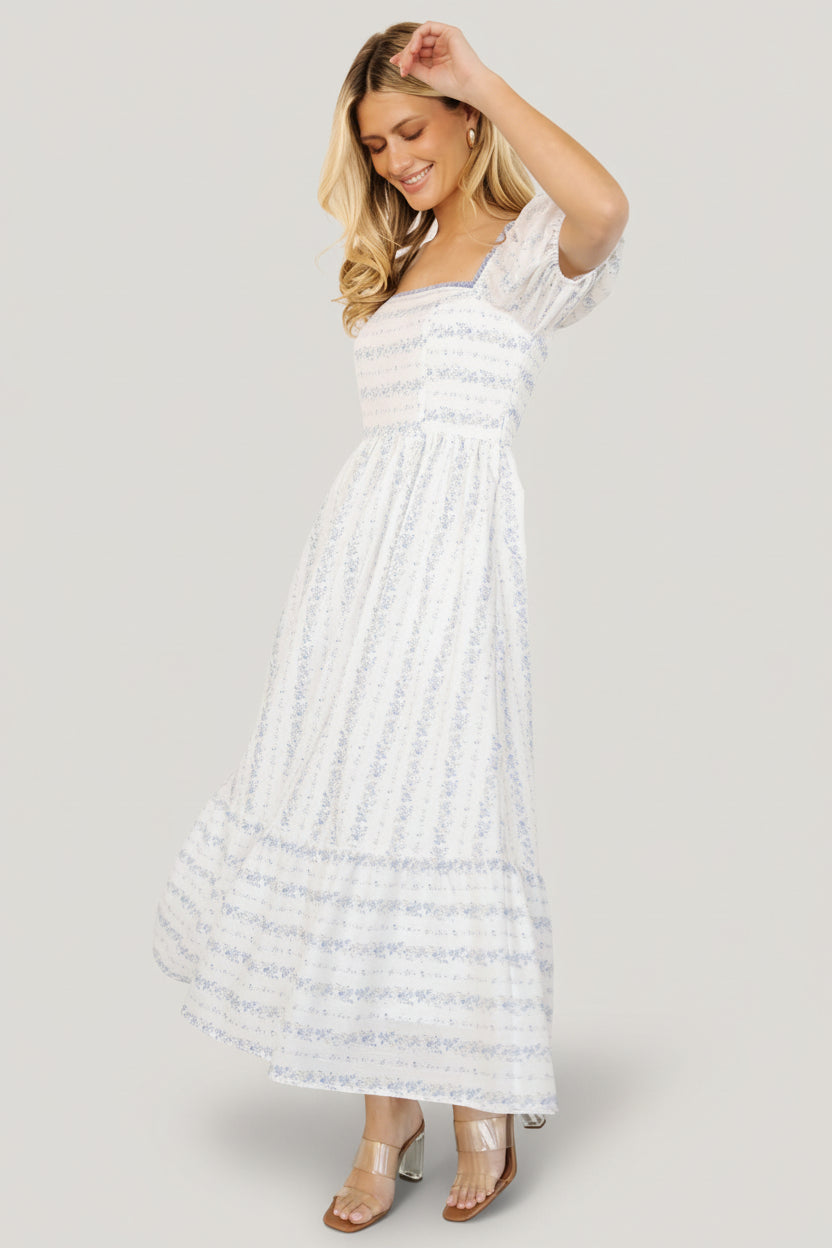 Martine Puff Sleeve Dress | Baltic Born Ivory Multi Floral