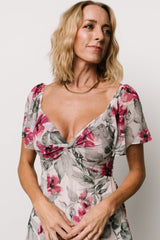 Melinda Midi Dress | Baltic Born Pink Floral