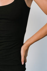 Moore Ribbed Tank Midi Dress | Baltic Born Black