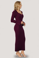 Marika Ribbed Dress | Baltic Born Wine