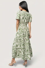 Aventura Midi Dress | Baltic Born Green Print